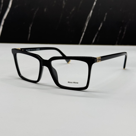 NEW MIU MIU EYEGLASSES VMU 08X 16K1O1 WOMEN SQUARE MU08XV 16K1O1 BLACK EYEWEAR main image 12